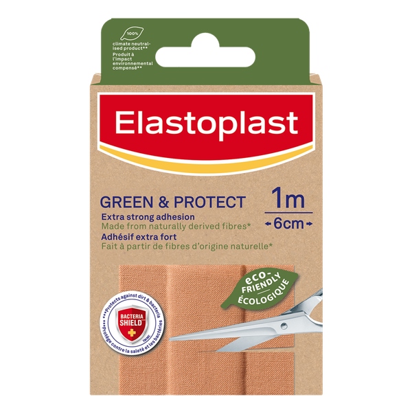 Elastoplast Green &amp; Protect Dressing Lengths Plaster 1mx6cm