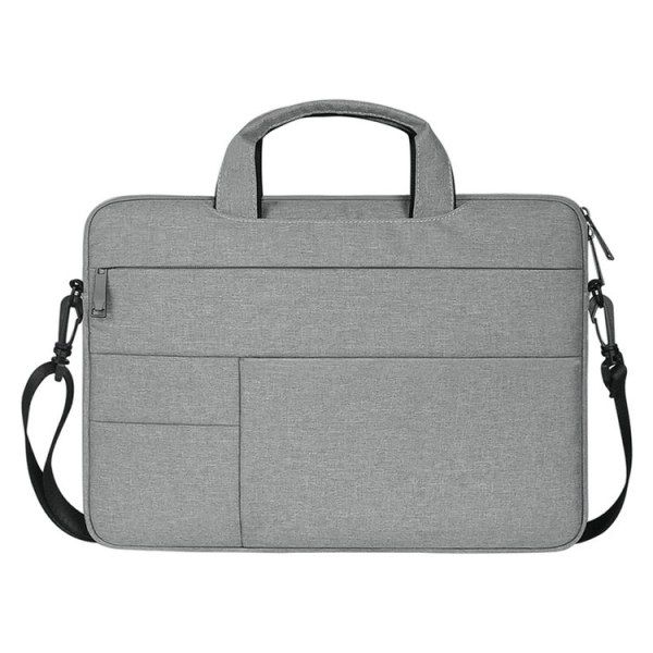Optic Large Multifunctional Waterproof Shoulder Laptop Briefcase-Black
