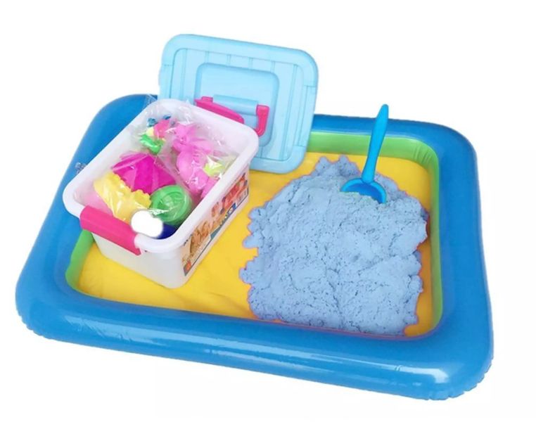 Kids Sensory Sand Dough 13 Piece Activity Set - 1kg