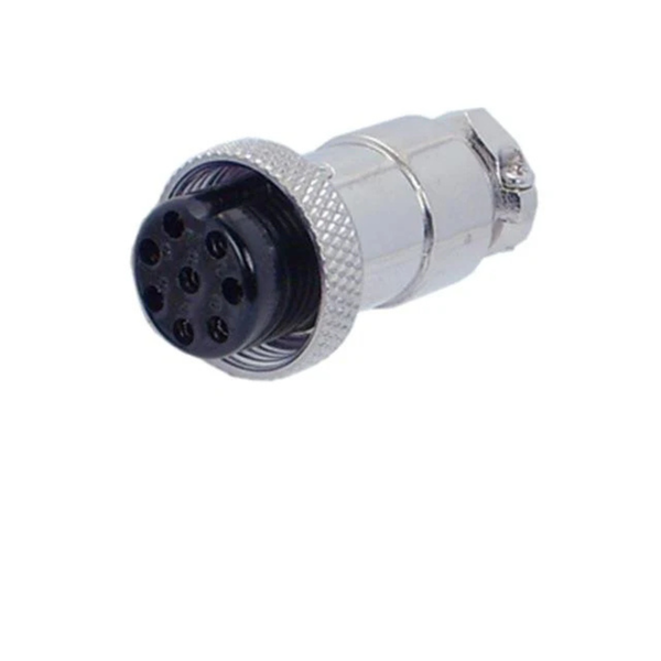 NC522 8-Way Inline Straight Female Microphone Socket Connector 125V