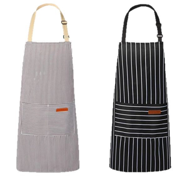 Hanging Neck Apron, Striped Kitchen Bakin Good-Looking