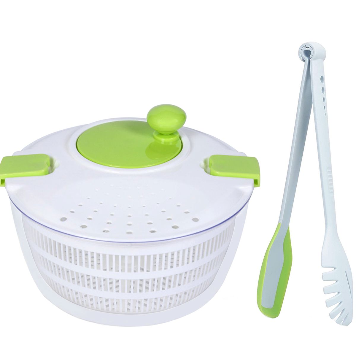 Heartdeco Kitchen Salad Spinner Bowl Colander with 3in1 Tong Set Shop