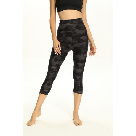 High Waisted Capri Leggings Exercise Pants for Running Cycling