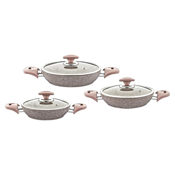 OMS- Non Stick Granite Egg Pan Set 6Pcs -3004