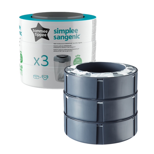 Tommee Tippee - Sangenic Simplee Cassette - Set Of 3