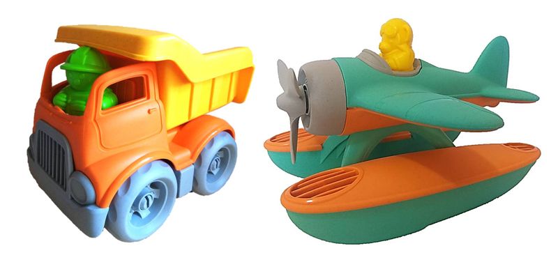 Friendly Dump Truck And Seaplane Bundle image