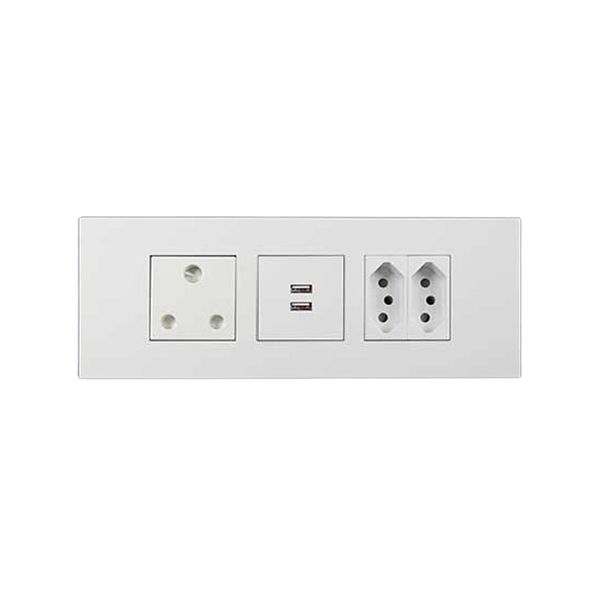 1x Sa 16A 2x N-Type Sa 16A 2x 2.1A Usb 3x9 White Orion