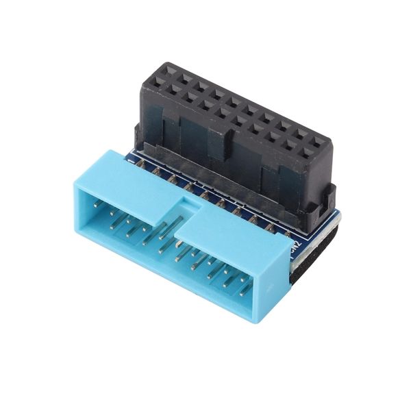 USB 3.0 19Pin/20Pin Extension Adapter for Motherboard, 90 Degree B