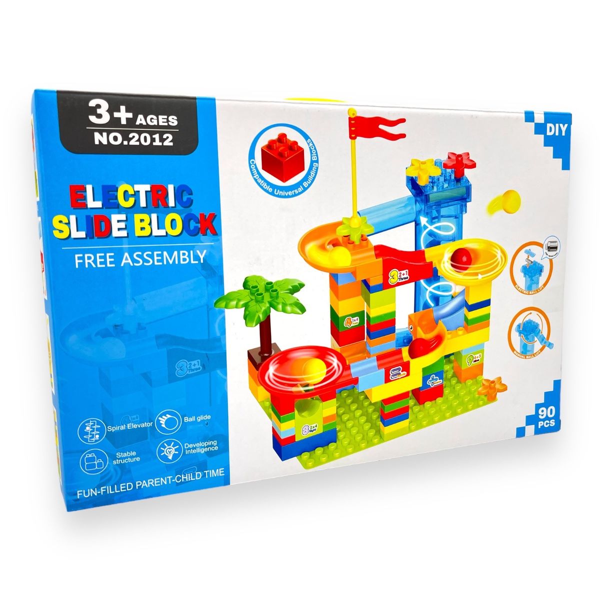 Building Blocks Marble Run Slide Toy Educational STEM Toys for