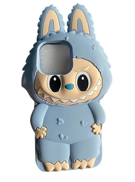 Phone Case for iPhone 14 Pro Max - Blue Grimace Rabbit Silicone Shockproof