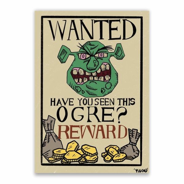 Ogre Wanted Poster - A1