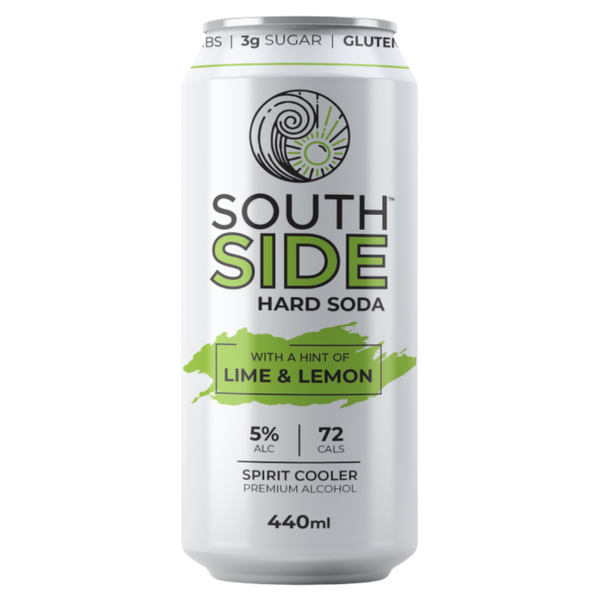 South Side Hard Soda - Lime &amp; Lemon 24 x 440ml