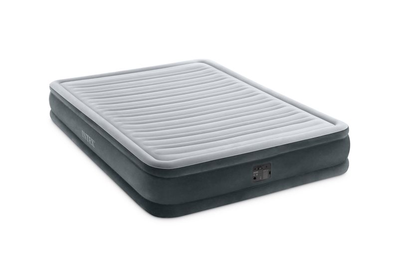 Intex Queen Dura-Beam Comfort-Plush Airbed With With Built In Pump