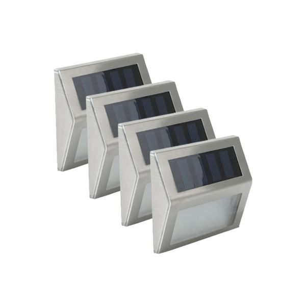 4 Piece Of Outdoor Stainless Steel Solar Lights
