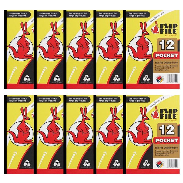 Flip File 12 Pocket Display Book - A5 (Pack of 20)