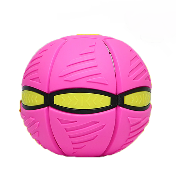 Kids Outdoor UFO Flat Throw Disc Ball Frisbee With LED Light Toy