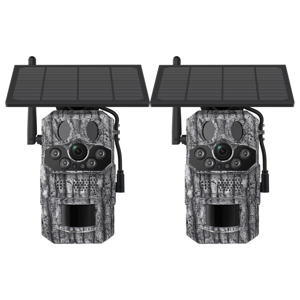 Himost HiSC808 Solar Security Camera - Triple PIR, 4G Tracking - 2 Piece
