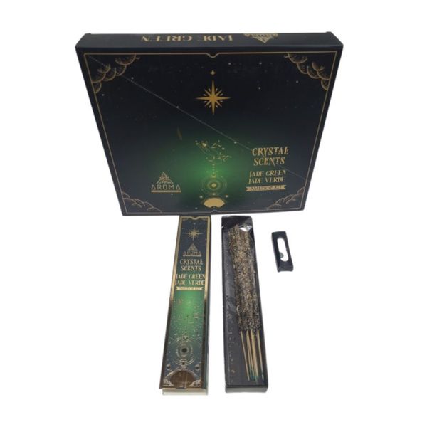 Aroma Green Jade Incense Sticks Crystal Scents