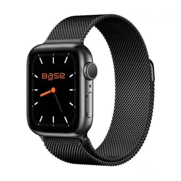 Base Stainless Steel Band for Apple Watch - Small (38/40mm) - Black