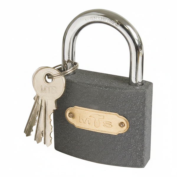 MTS 32mm Iron Padlock - Durable Security for Doors and Gates