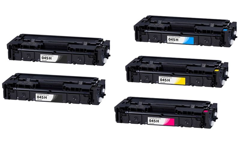 Canon 045H Multipack + Extra Black Toner Cartridge - Compatible