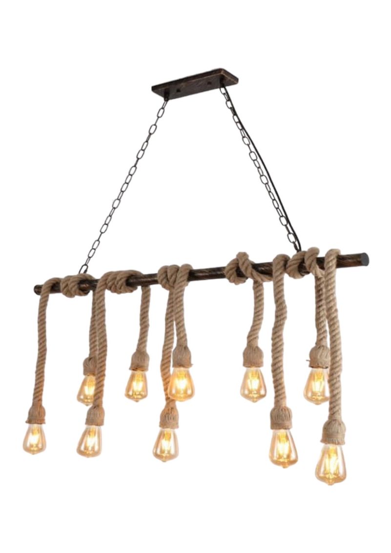 10 Lights Metal Rope Style pendant lamp-MRUL | Shop Today. Get it ...