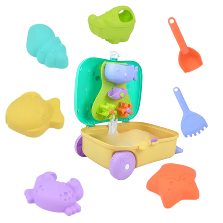 Beach Toy Set Trolley Sand Bucket Suitcase for Toddler Kids Children 8 Pcs Shop Today. Get it Tomorrow takealot