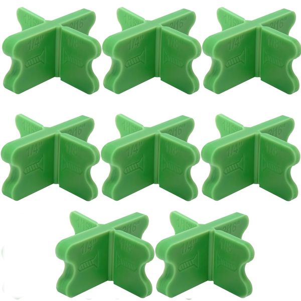 8 Pcs ABS Deck Spacer Tool,Green Deck Spacers Assorted for Pressure Treated