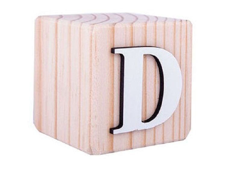 Wooden Alphabet Blocks - D