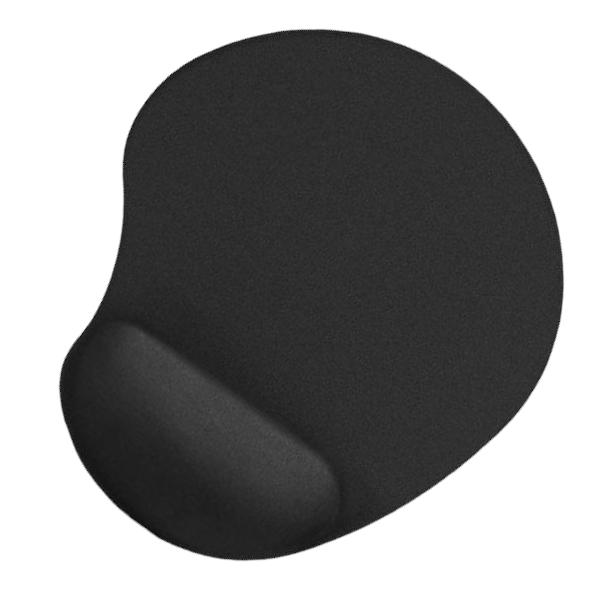 H18 Ergonomic Mouse Pad With Non-Slip Rubber Base And Wrist Support - Black