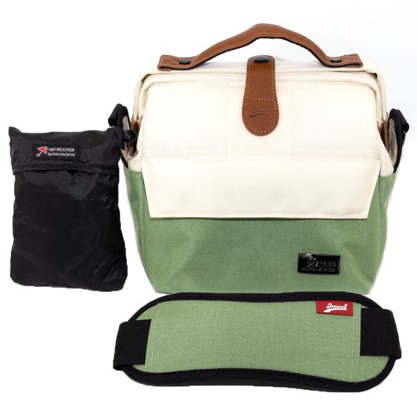 Jenova Urban Legend Professional Shoulder Sling Bag Beige &amp; Green-61132BGGN