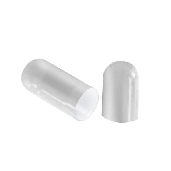 500 Separated Size 0 Empty Gelatin Capsules (Colour - White)