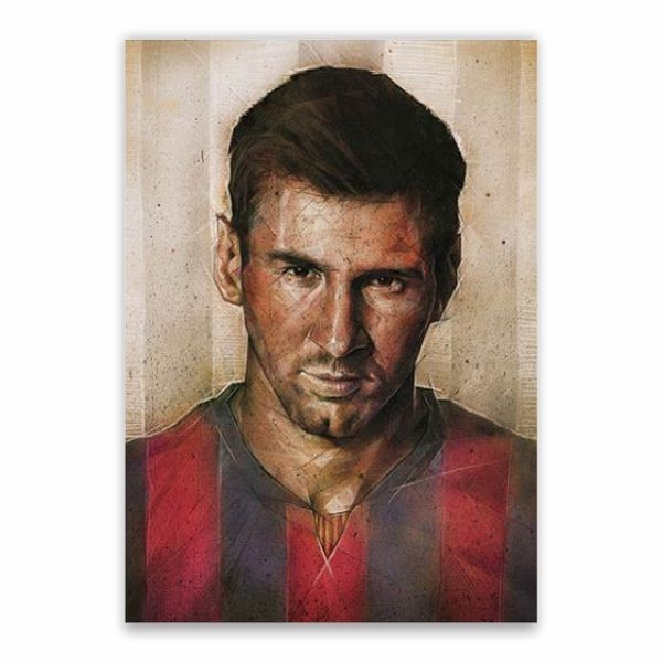 Lionel Messi Vintage Poster - A1