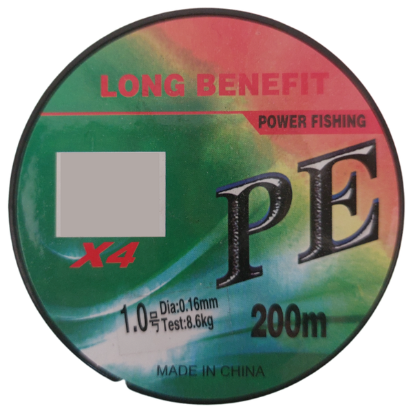 Braid Fishing Line - 1.0 - 0.16mm - 8.6kg - 200m - green