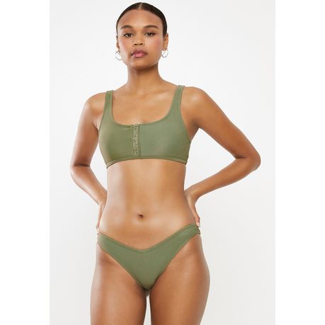 make you annoyed Inflates government Women's Cotton On High Side Brazilian Bikini Bottom - Cool Avocado Rib |  Buy Online in South Africa | takealot.com