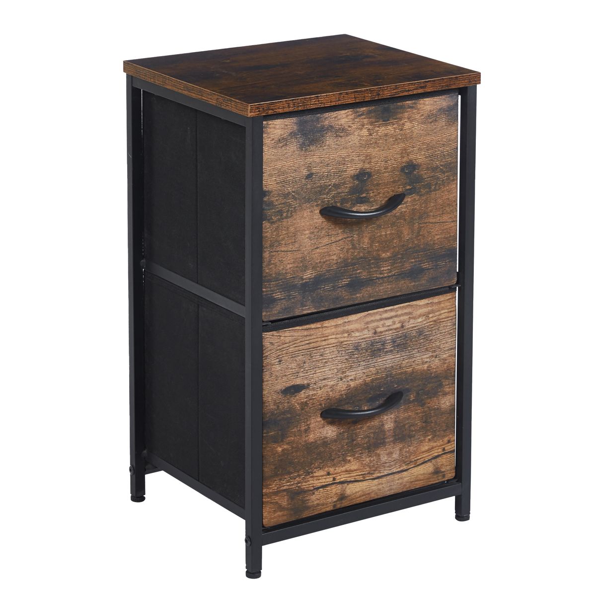 Side Table End Table 2 Drawers Bedside Table Desk Nightstand Shop