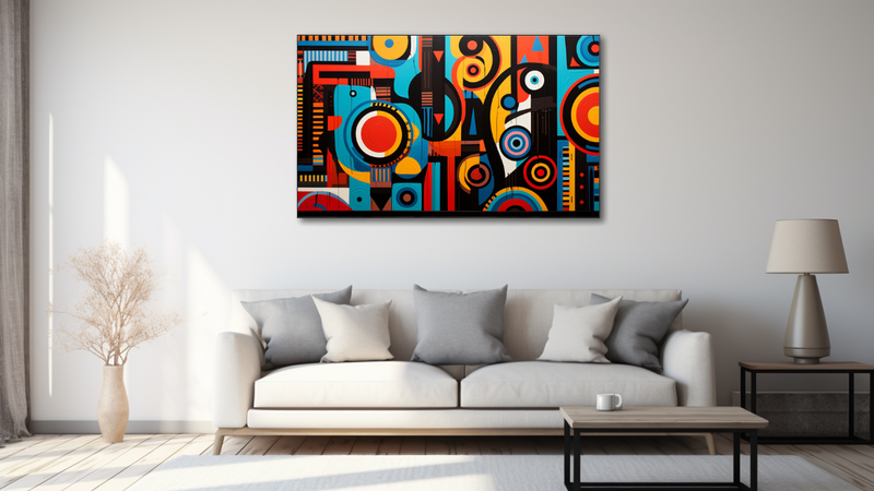 Canvas Wall Art - Tribal Rhythms Abstract - HD0457