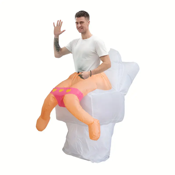 Festive Toilet Costume for Adults