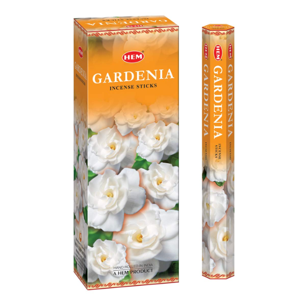HEM Gardenia Incense Sticks (6 Packs of 20 Sticks Each)