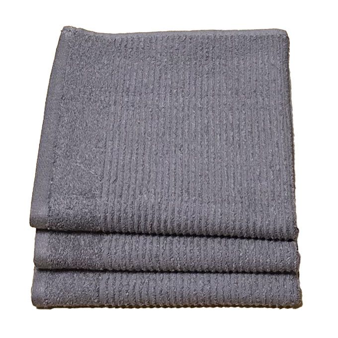 Hand Towel 3 Pack Cotton 50 x 100cm - Grey