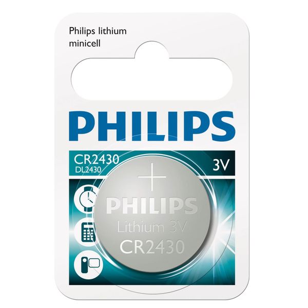 Philips Minicells Battery CR2430 Lithium pack of 10