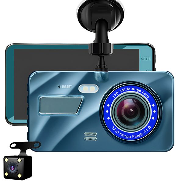 Dual Dash Camera for Cars Car Camera Dash Cam Front &amp; Rear Car Recorder 4