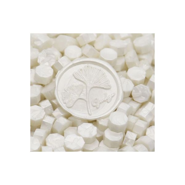 Trocraft White Octagon Sealing Wax Beads 100pcs