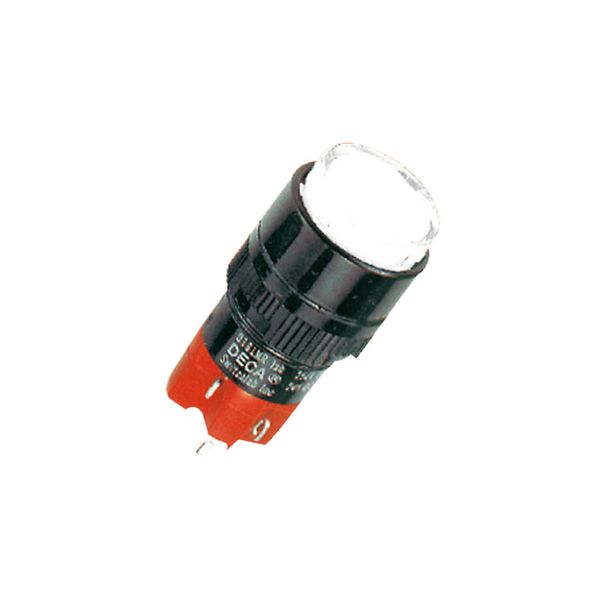Deca - 16mm White Round Illuminated Push Button 1NO+1NC