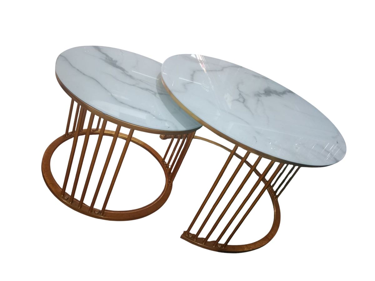 Nesting Coffee Table 2 Set Side Table Melamine Patio Office Table