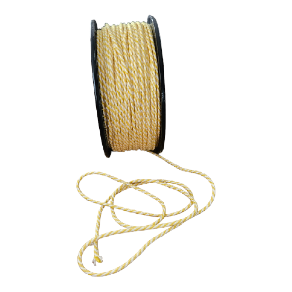 Yellow &amp; White Bakers Twine - 75 m roll