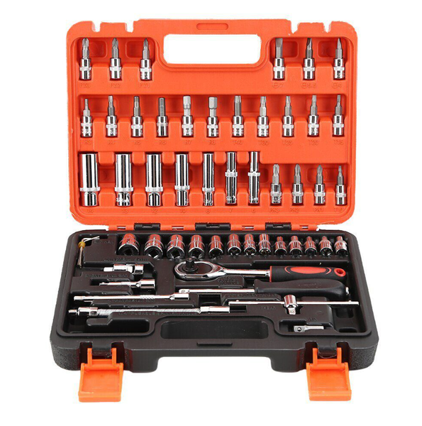 53 Pieces 1/4" Portable Socket Wrench Set