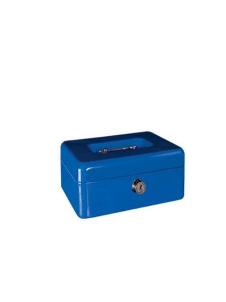 6 Inch Metal Cash Box (150mm) - Red