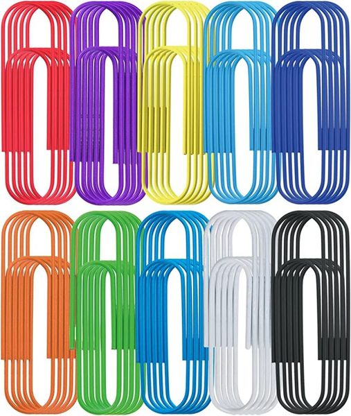 Giant 10cm Paper Clips Assorted Colours 100mm Pack Of 50 Shop   S Zoom.file