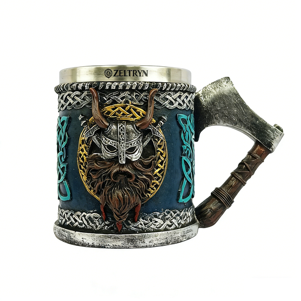 ZELTRYN Viking Battle Axe Beer Mug